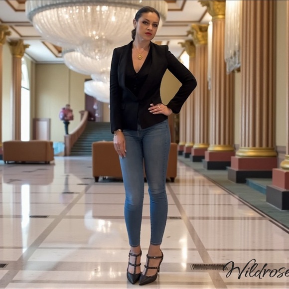 Roberto Cavalli Black Tailored Blazer SZ 40 US 4 - Picture 3 of 15